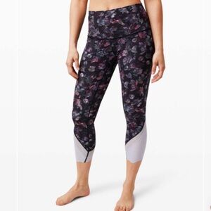 Lululemon Athletica Wunder Under Cropped Scalloped Edge Leggings